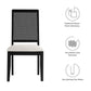 Arlo Faux Rattan and Wood Dining Side Chairs Set of 2 by Modway FredCo