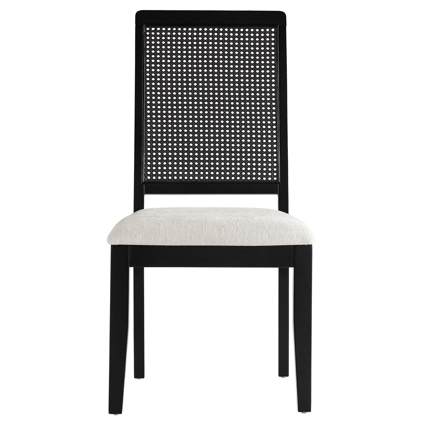 Arlo Faux Rattan and Wood Dining Side Chairs Set of 2 by Modway FredCo