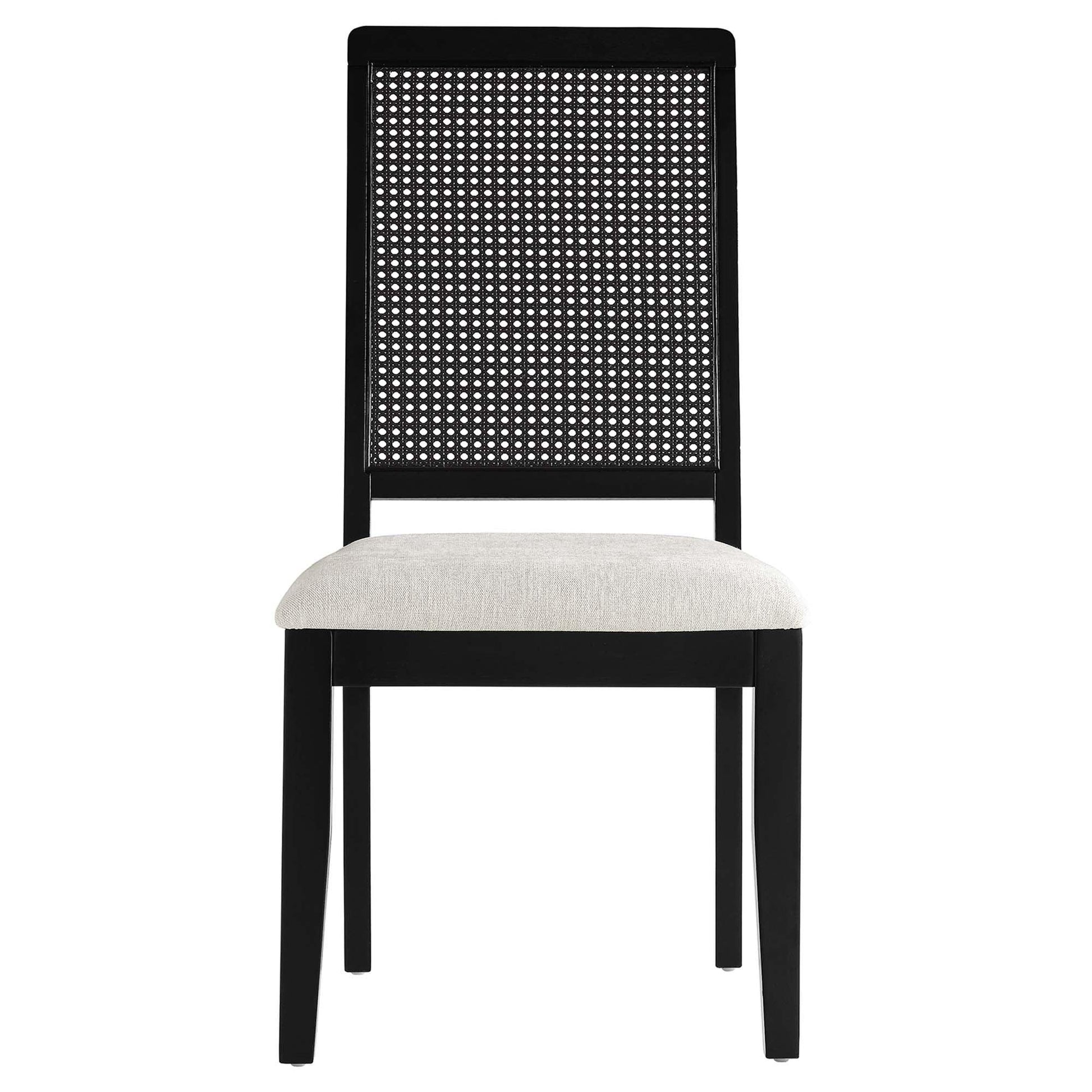Arlo Faux Rattan and Wood Dining Side Chairs Set of 2 by Modway FredCo