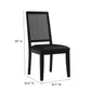 Arlo Vegan Leather Upholstered Faux Rattan and Wood Dining Side Chairs Set of 2 by Modway FredCo