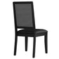 Arlo Vegan Leather Upholstered Faux Rattan and Wood Dining Side Chairs Set of 2 by Modway FredCo