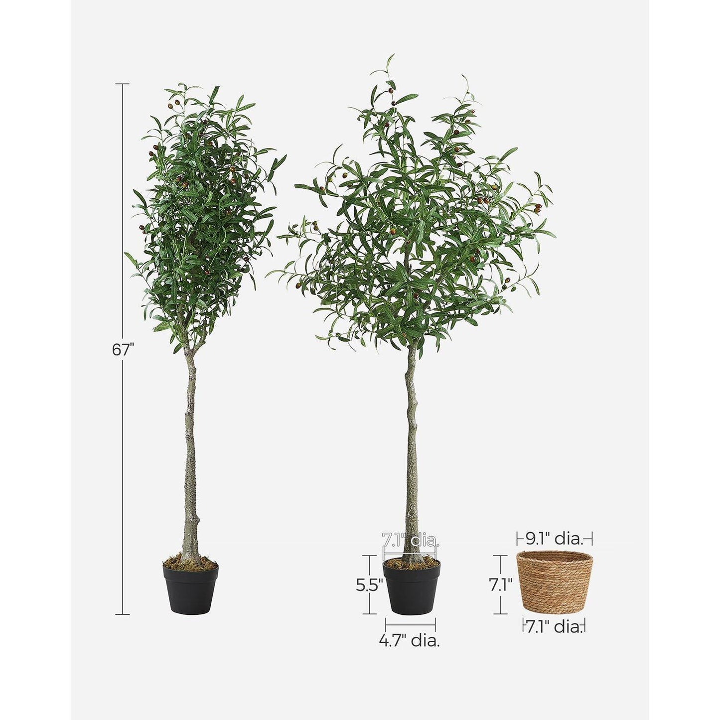 Artificial Olive Tree FredCo