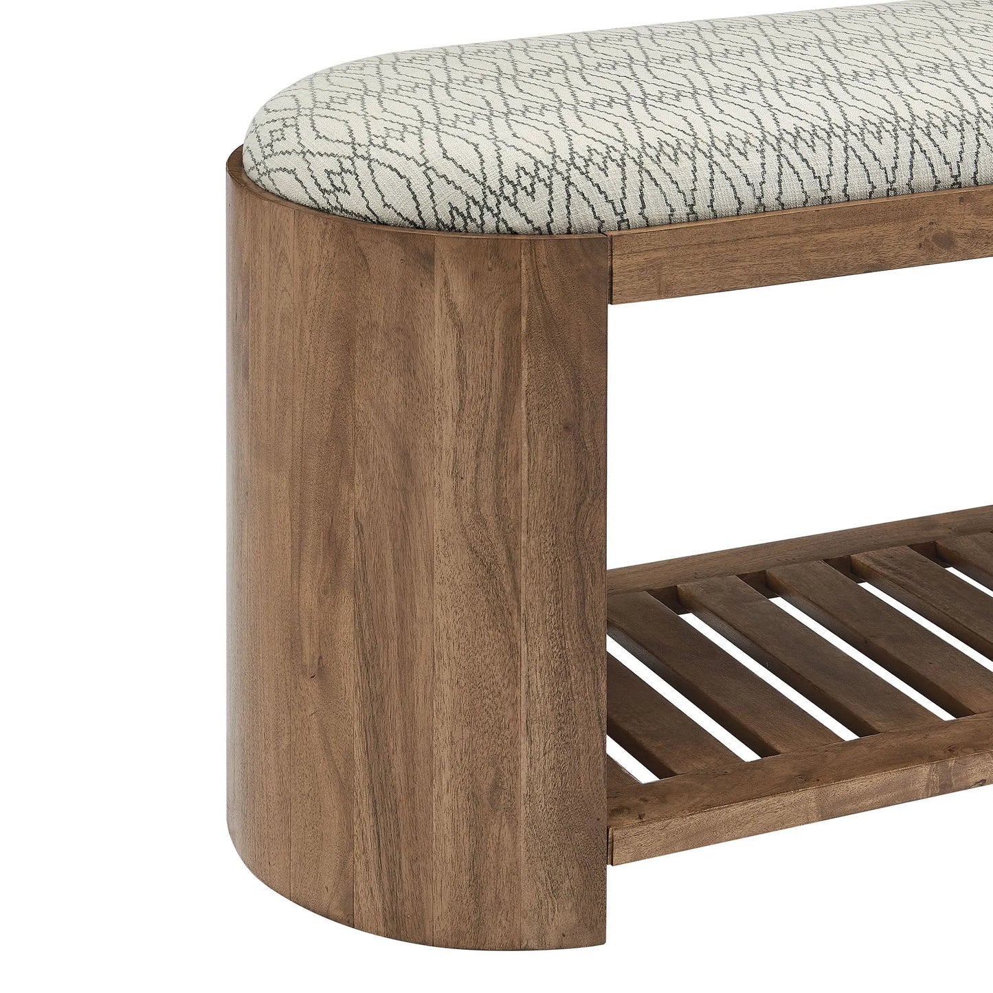 Ashby 45" Geometric Upholstered Bench by Modway EEI-7142 FredCo