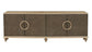 Ashtin Brown Finish Console Cabinet FredCo