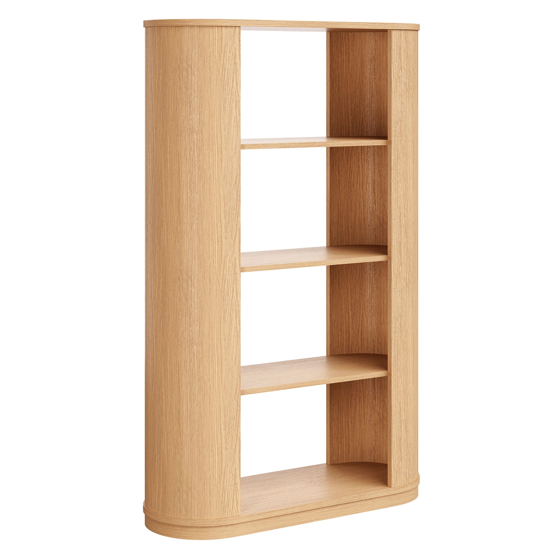 Aspect 74 Inch Curved 4 Tier Bookshelf by Modway EEI-7378 FredCo