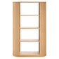Aspect 74 Inch Curved 4 Tier Bookshelf by Modway EEI-7378 FredCo