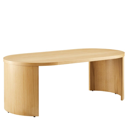 Aspect Oval Wood Coffee Table by Modway FredCo