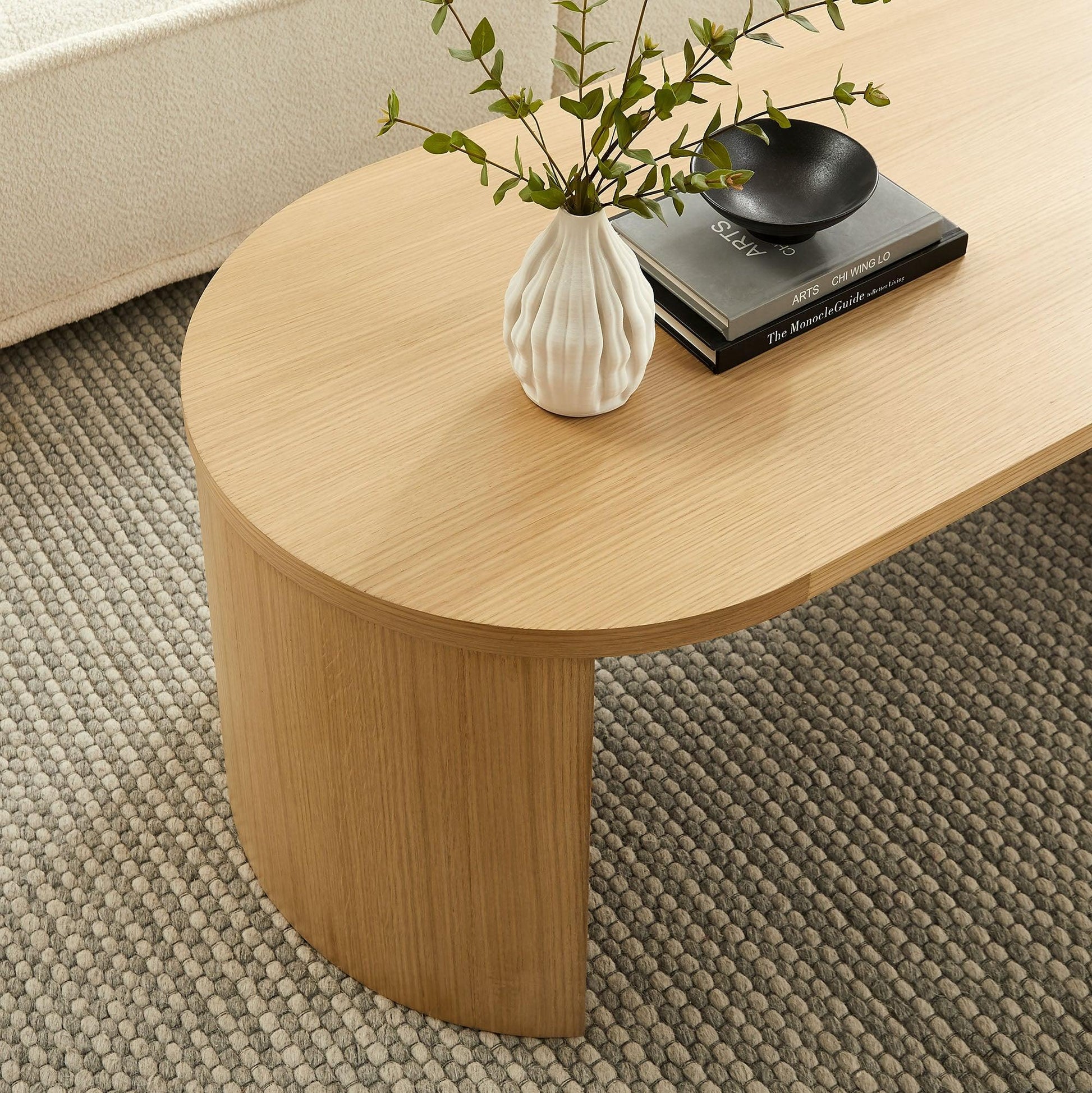 Aspect Oval Wood Coffee Table by Modway FredCo