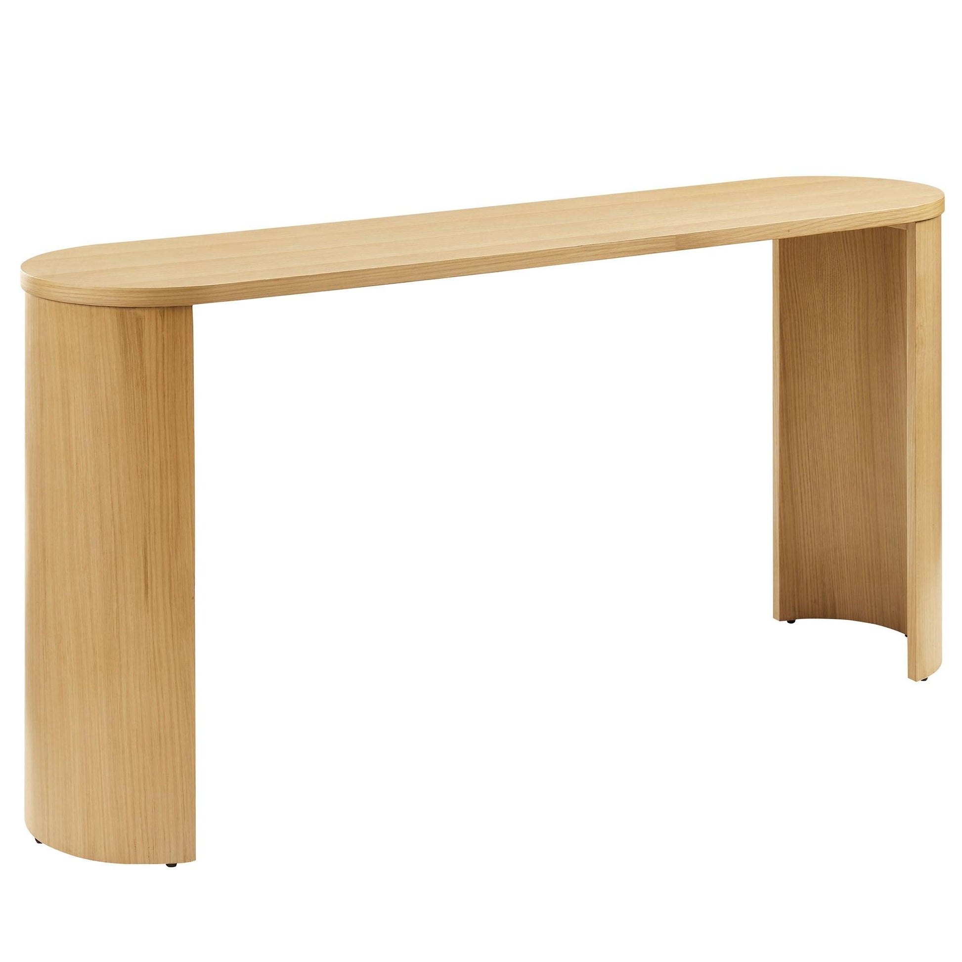 Aspect Oval Wood Entryway Console Table by Modway FredCo