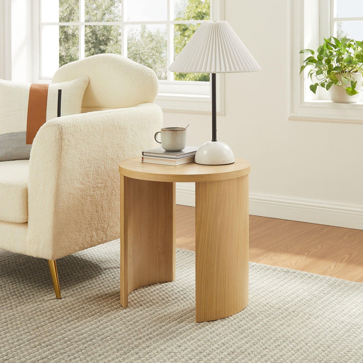 Aspect Round Wood End Table by Modway FredCo