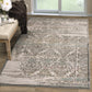 Astrid Mid-Century Vintage Distressed Floral Damask Rug FredCo