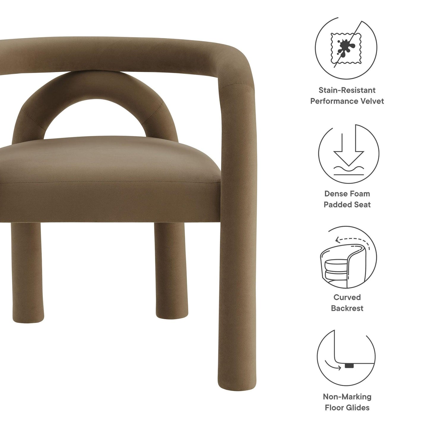 Astrid Performance Velvet Dining Chair by Modway EEI-7104 FredCo