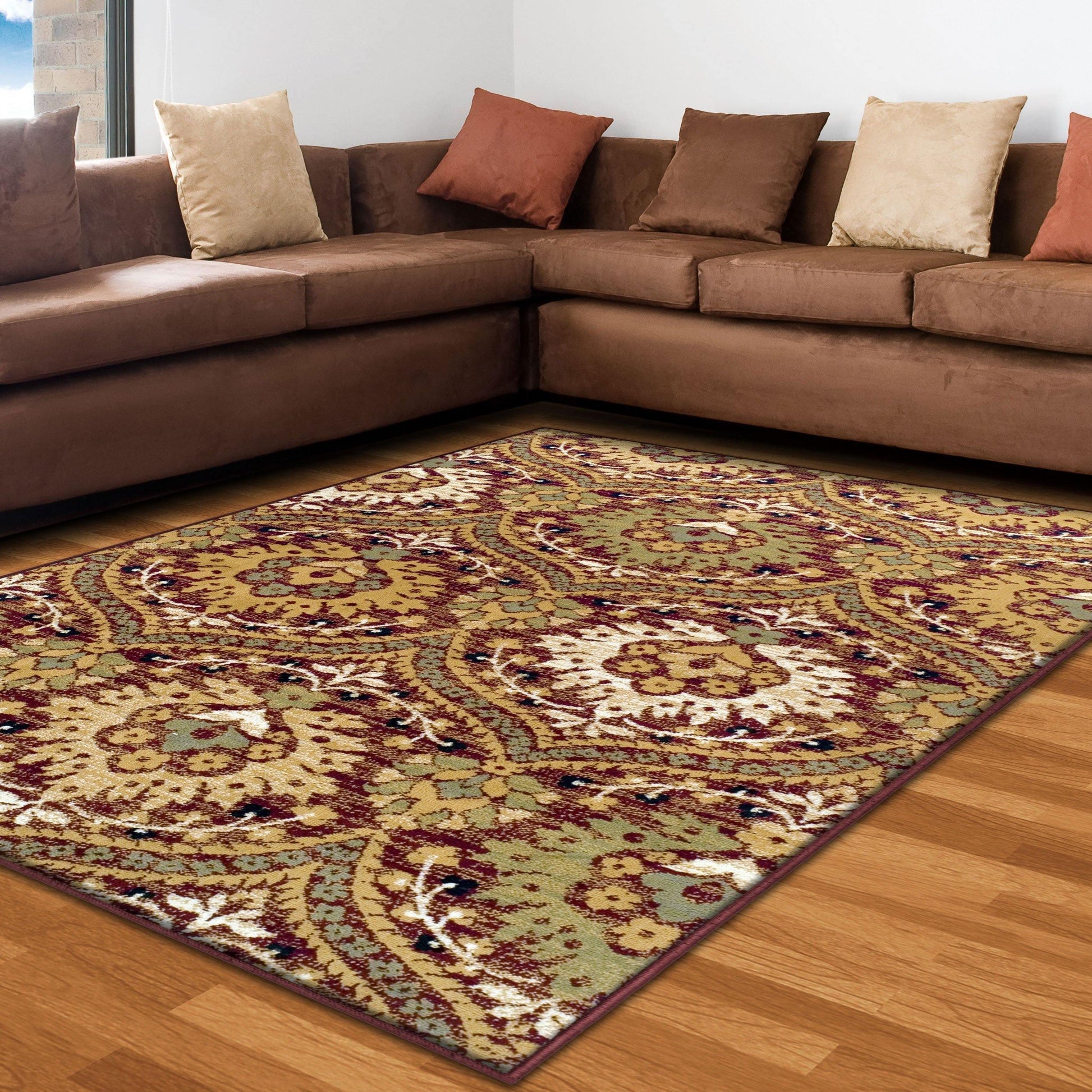 Augusta Modern Floral Cabin Setting Rug FredCo