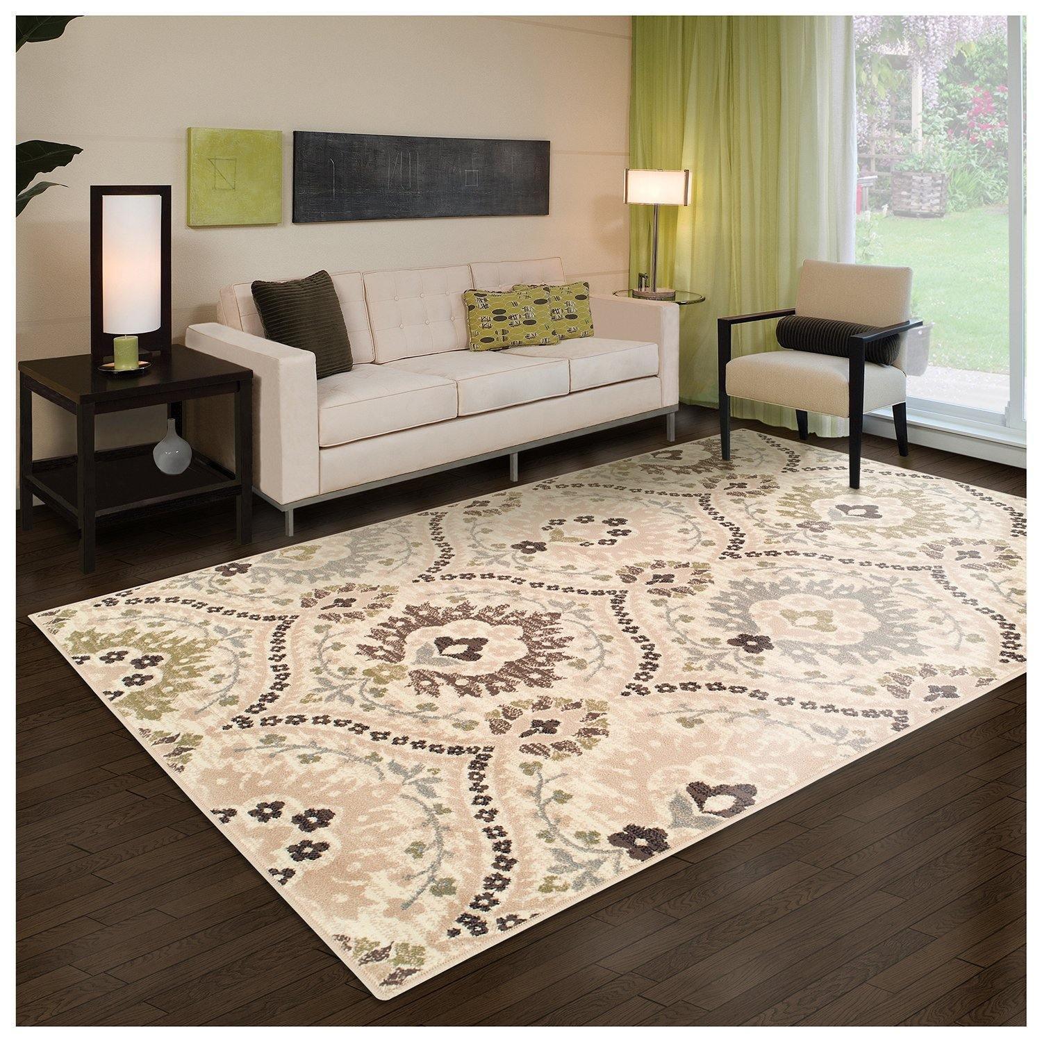 Augusta Modern Floral Cabin Setting Rug FredCo