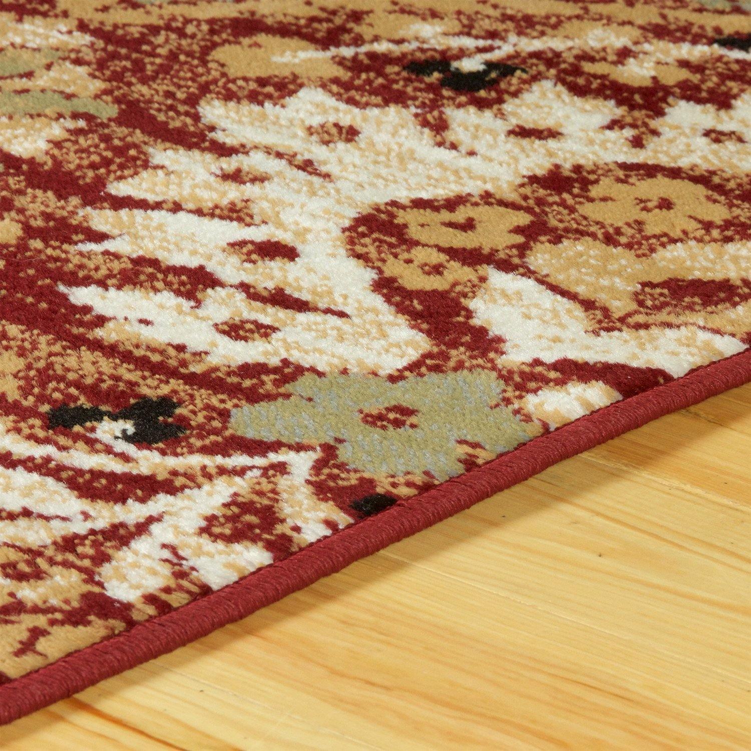 Augusta Modern Floral Cabin Setting Rug FredCo