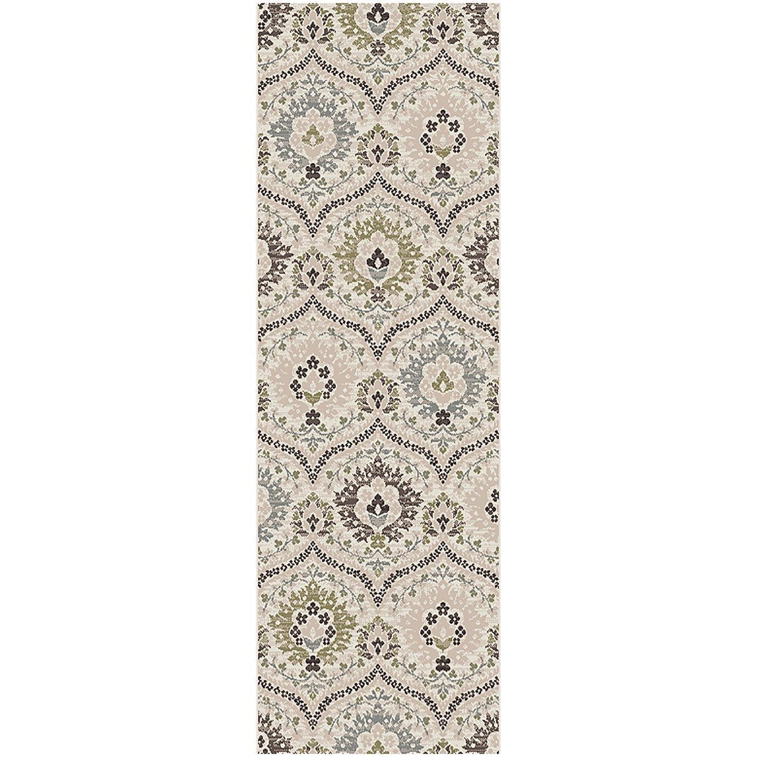 Augusta Modern Floral Cabin Setting Rug FredCo
