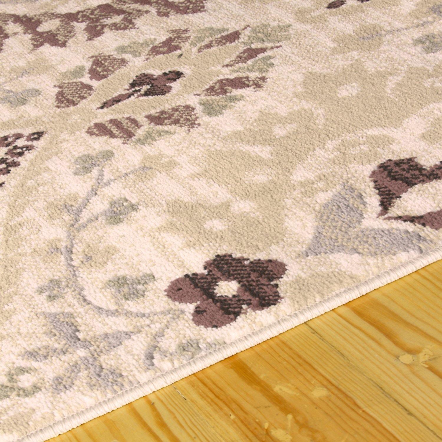 Augusta Modern Floral Cabin Setting Rug FredCo