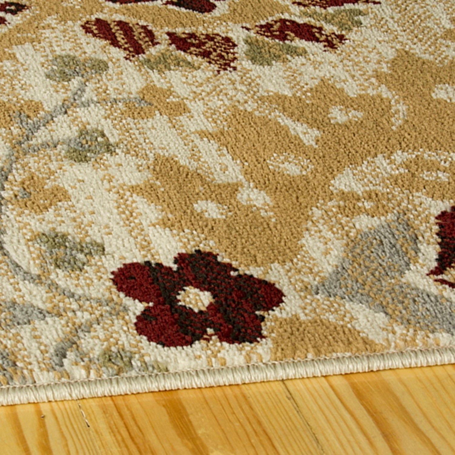 Augusta Modern Floral Cabin Setting Rug FredCo