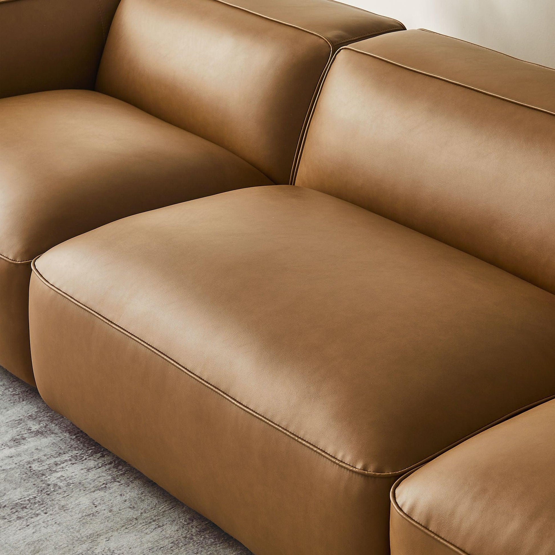 Auren 3-Piece Upholstered Vegan Leather Modular Sofa by Modway EEI-7132 FredCo