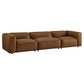 Auren 3-Piece Upholstered Vegan Leather Modular Sofa by Modway EEI-7132 FredCo