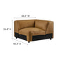 Auren 5-Piece Upholstered Vegan Leather Modular L-Shaped Sofa by Modway EEI-7129 FredCo