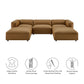 Auren 5-Piece Upholstered Vegan Leather Modular U-Shaped Sofa by Modway EEI-7131 FredCo