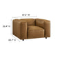 Auren Upholstered Vegan Leather Modular Armchair by Modway EEI-7120 FredCo