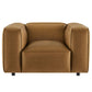 Auren Upholstered Vegan Leather Modular Armchair by Modway EEI-7120 FredCo