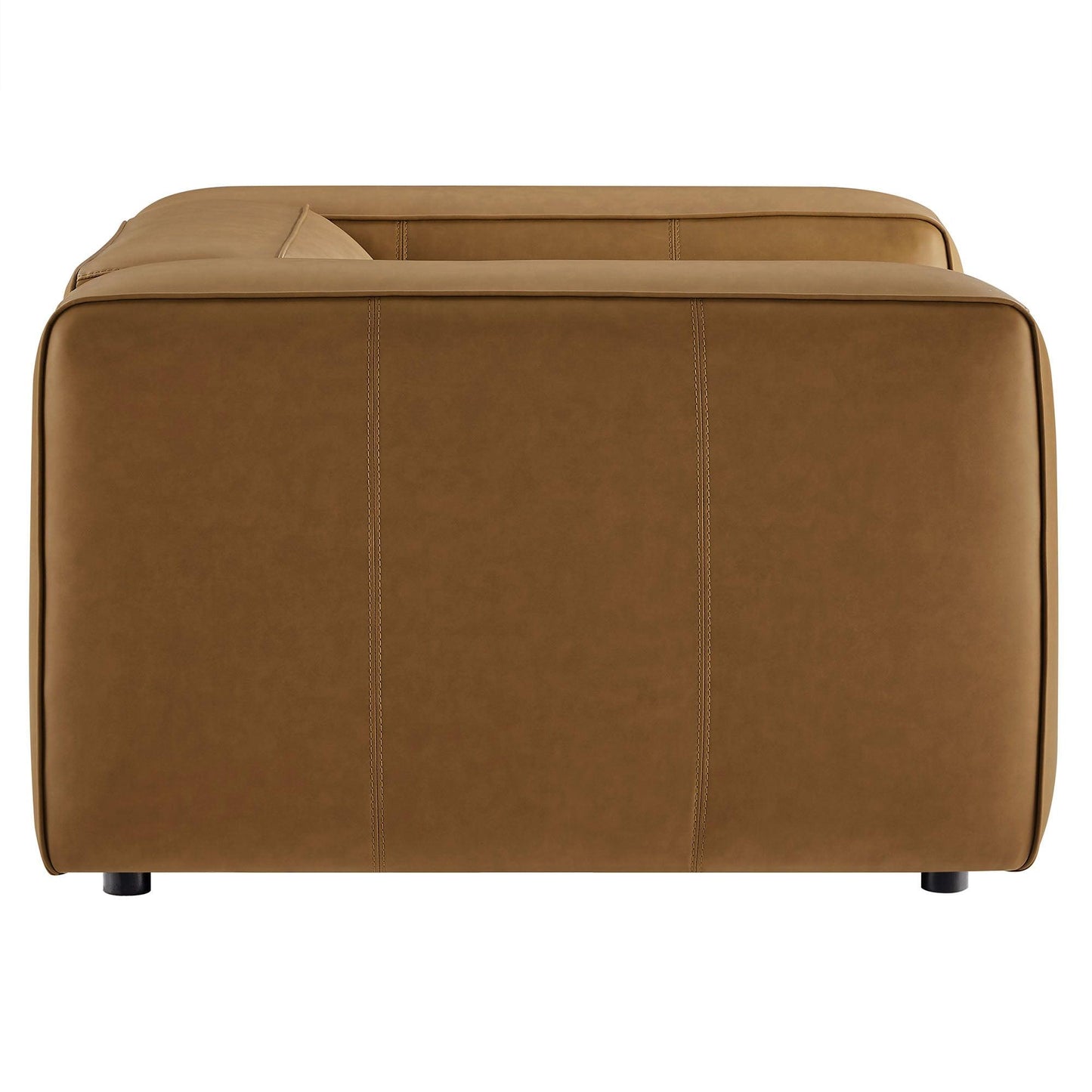 Auren Upholstered Vegan Leather Modular Armchair by Modway EEI-7120 FredCo