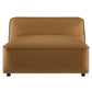 Auren Upholstered Vegan Leather Modular Armless Chair by Modway EEI-7121 FredCo