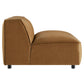 Auren Upholstered Vegan Leather Modular Armless Chair by Modway EEI-7121 FredCo
