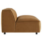 Auren Upholstered Vegan Leather Modular Armless Chair by Modway EEI-7121 FredCo
