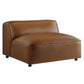 Auren Upholstered Vegan Leather Modular Armless Chair by Modway EEI-7121 FredCo