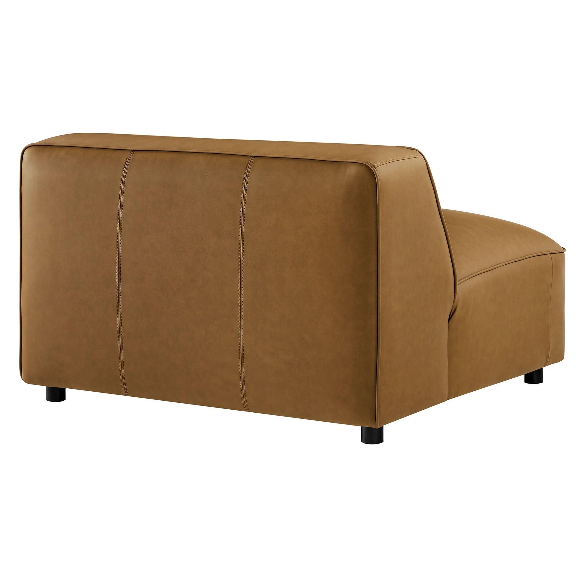 Auren Upholstered Vegan Leather Modular Armless Chair by Modway EEI-7121 FredCo