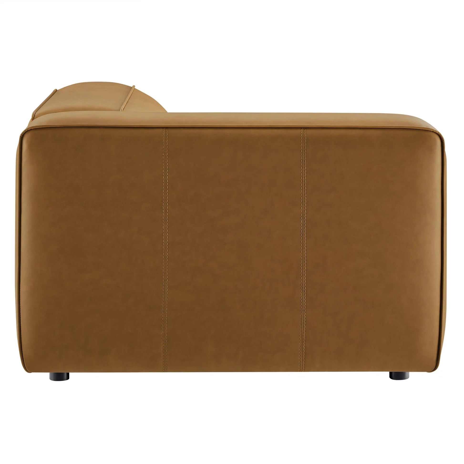 Auren Upholstered Vegan Leather Modular Left Armchair by Modway EEI-7124 FredCo