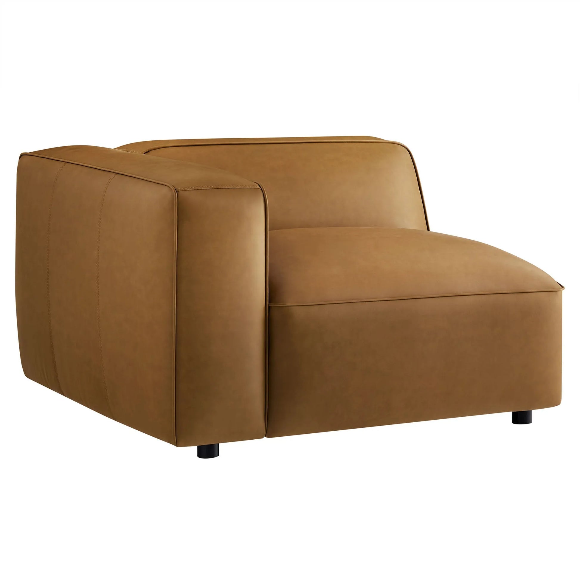 Auren Upholstered Vegan Leather Modular Left Armchair by Modway EEI-7124 FredCo
