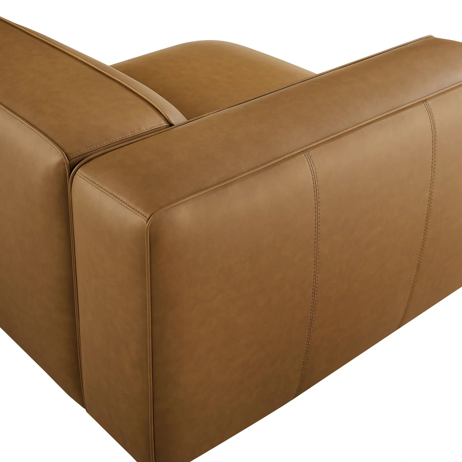 Auren Upholstered Vegan Leather Modular Left Armchair by Modway EEI-7124 FredCo