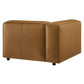Auren Upholstered Vegan Leather Modular Left Armchair by Modway EEI-7124 FredCo