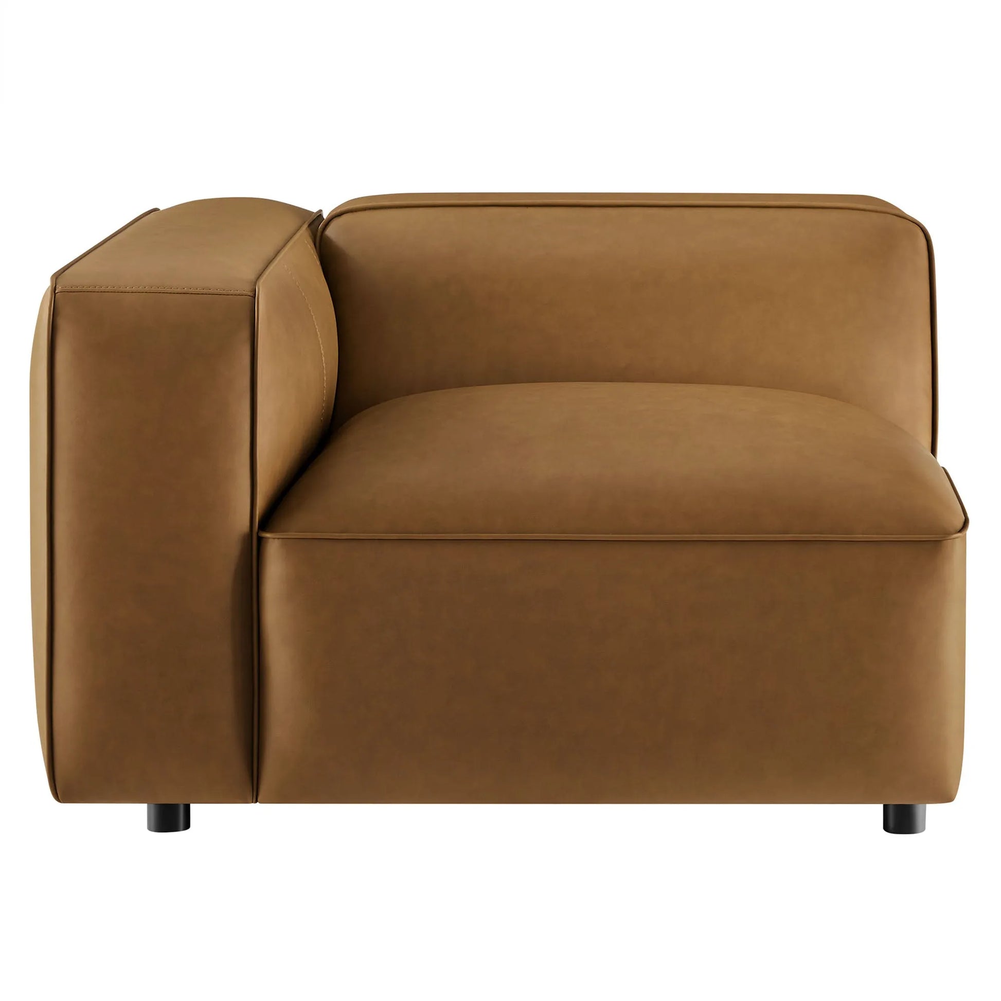 Auren Upholstered Vegan Leather Modular Left Armchair by Modway EEI-7124 FredCo