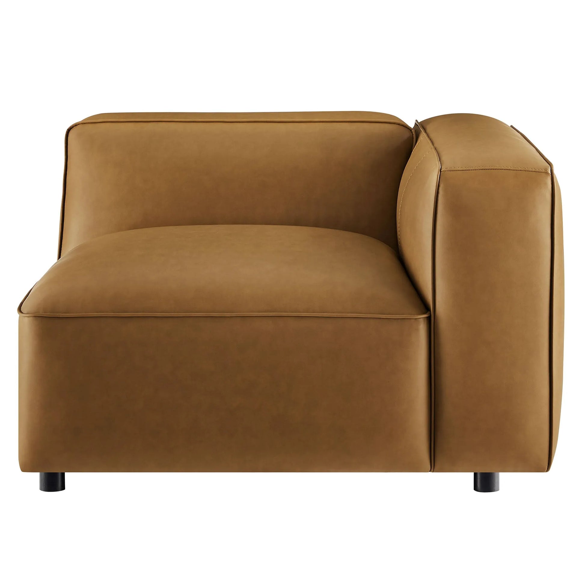 Auren Upholstered Vegan Leather Modular Right Armchair by Modway EEI-7122 FredCo