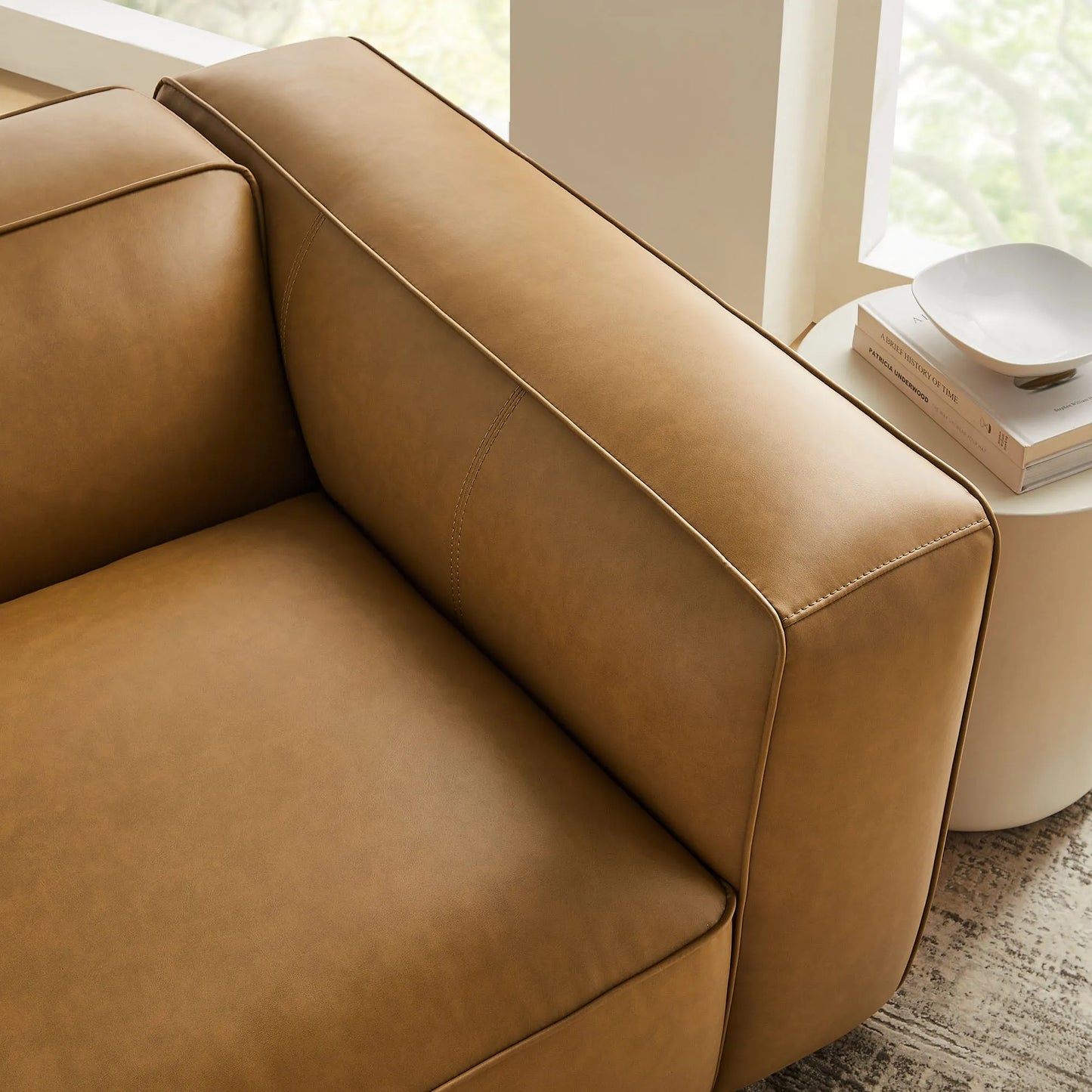 Auren Upholstered Vegan Leather Modular Right Armchair by Modway EEI-7122 FredCo