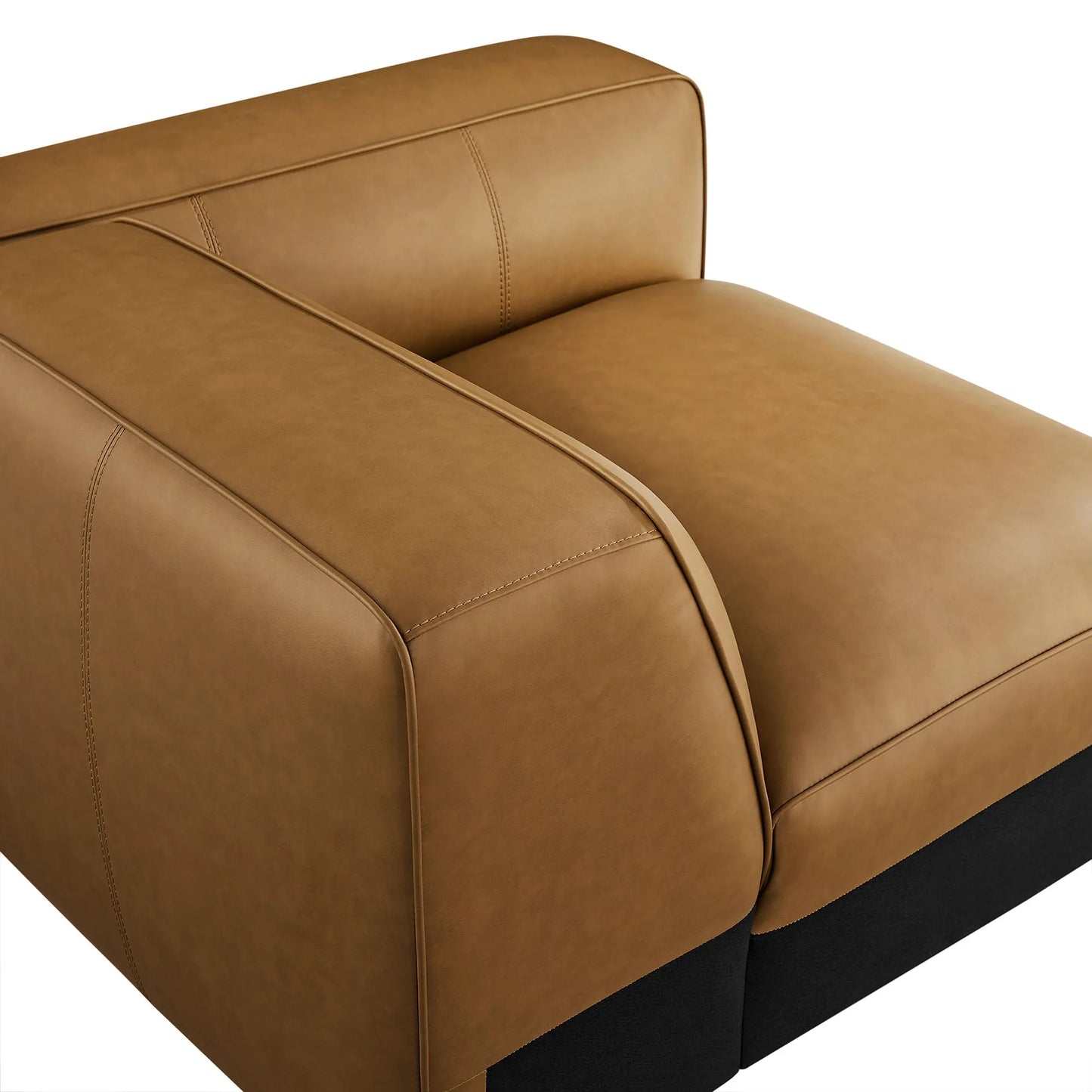 Auren Upholstered Vegan Leather Modular Right Armchair by Modway EEI-7122 FredCo