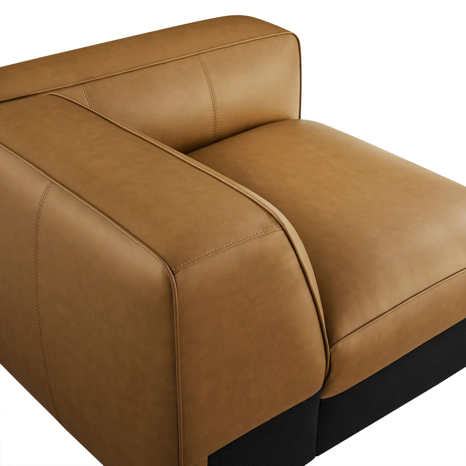 Auren Upholstered Vegan Leather Modular Right Armchair by Modway EEI-7122 FredCo