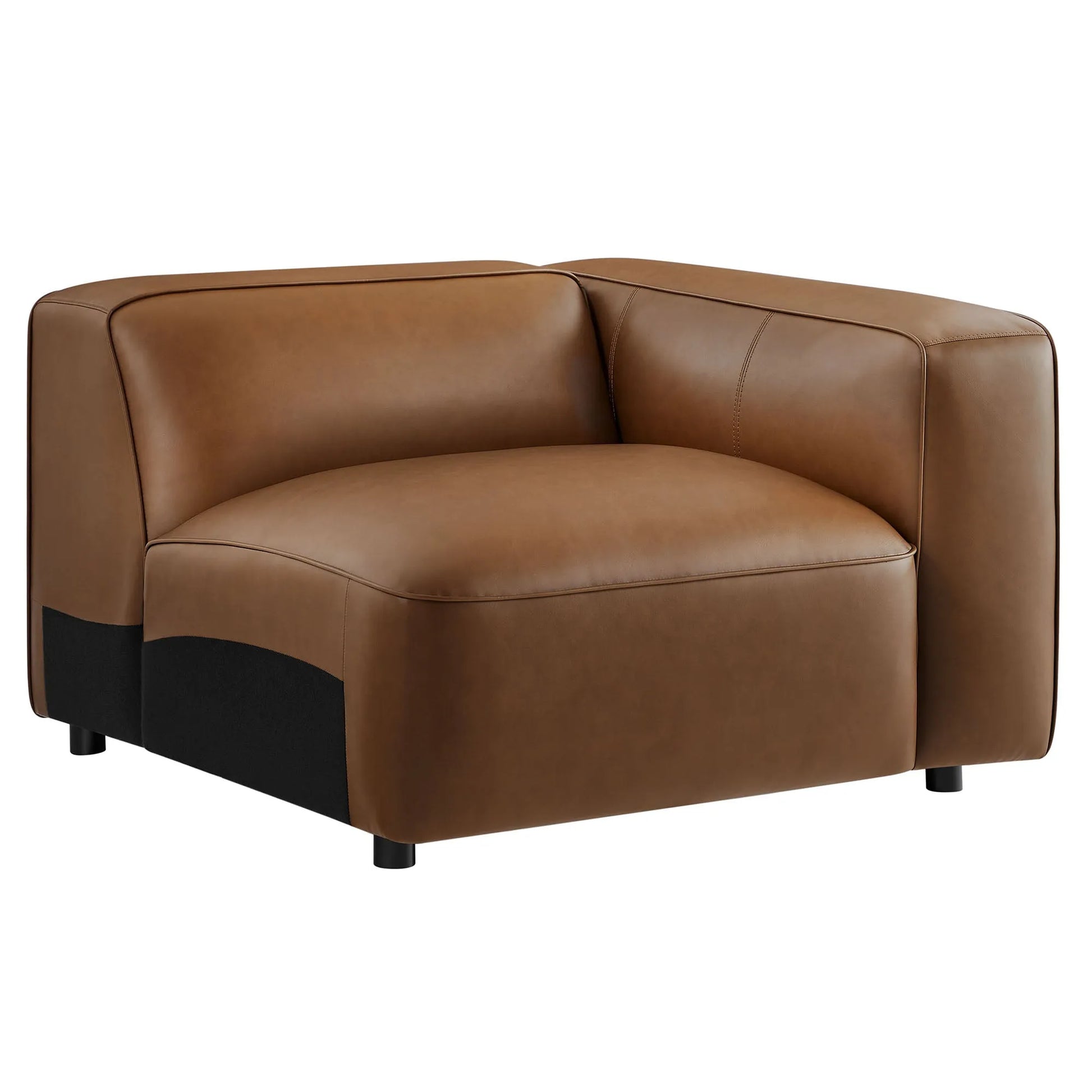 Auren Upholstered Vegan Leather Modular Right Armchair by Modway EEI-7122 FredCo