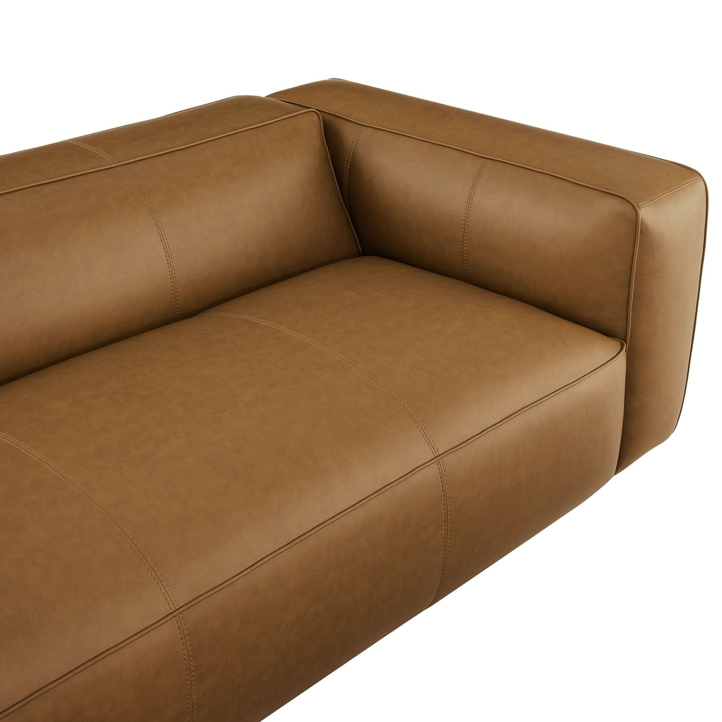 Auren Upholstered Vegan Leather Sofa by Modway EEI-7119 FredCo