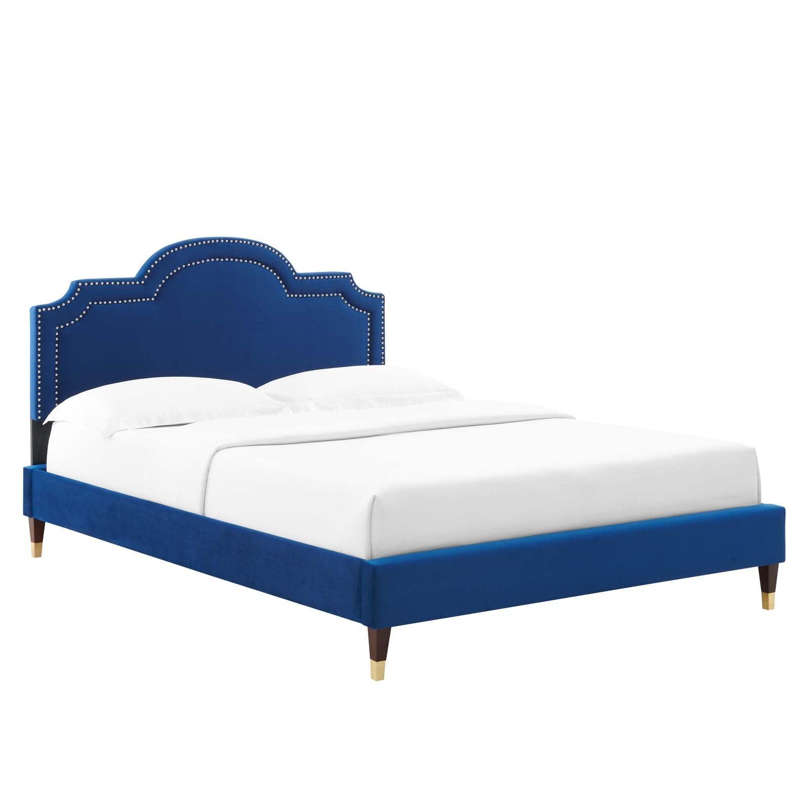 Aviana Performance Velvet Queen Bed, MOD-6824 FredCo
