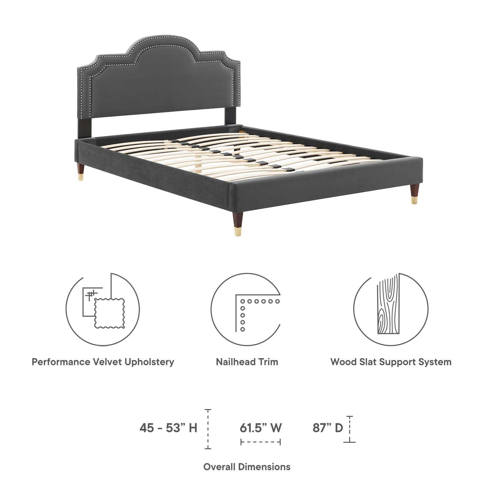 Aviana Performance Velvet Queen Bed, MOD-6824 FredCo