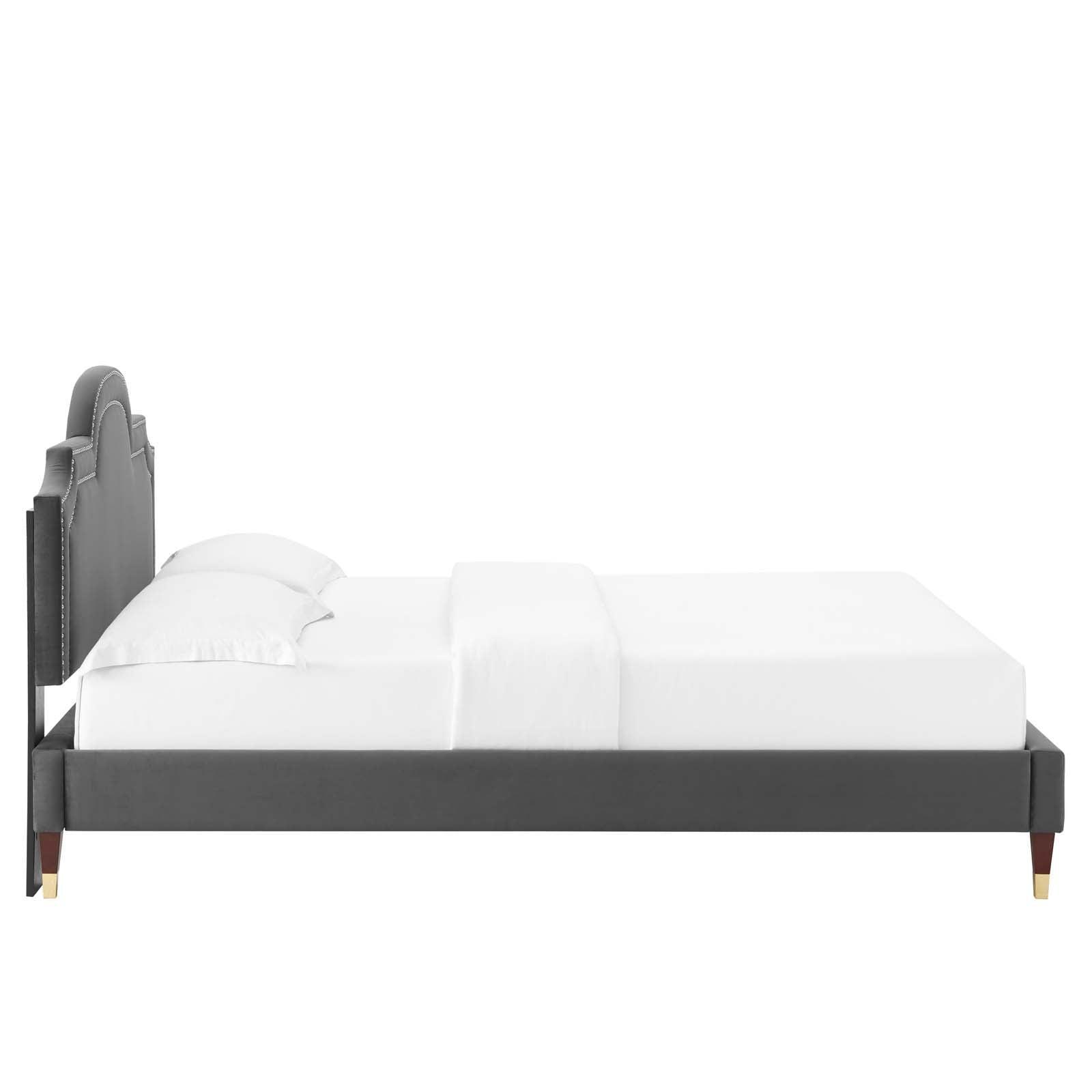 Aviana Performance Velvet Queen Bed, MOD-6824 FredCo