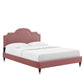 Aviana Performance Velvet Twin Bed, MOD-6794 FredCo