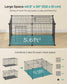 B0C3D54NVK	40.5"L x 20"W x 20"H Small Animal Playpen with Top and Base FredCo